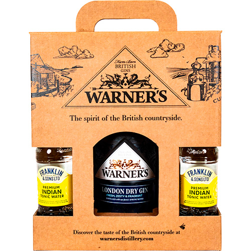 Gin Time - Warner's Box London Dry & 4 x Indian Tonic