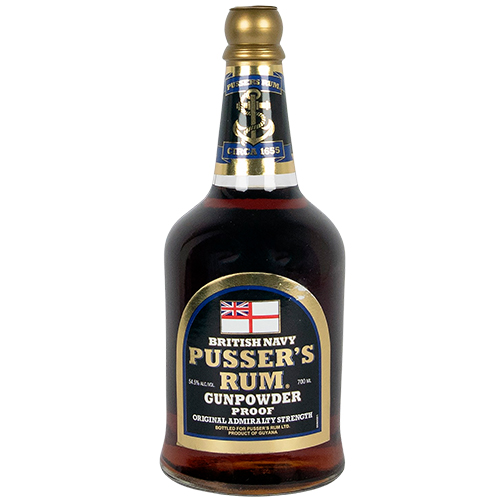 Pusser's British Navy Rum Black Label Gunpowder Proof 54,5%