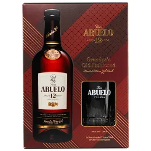 Abuelo 12YO + 1 Old Fashioned Glass - Panama